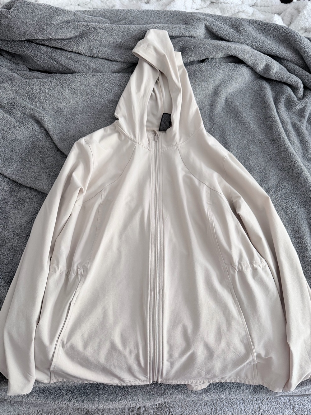 all in motion women’s Lightweight Hooded Jacket - Cream